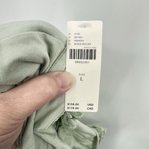 NEW ANTHROPOLOGIE MAEVE dress fit flare mini lace mock neck flutter mint LARGE - Picture 8 of 11